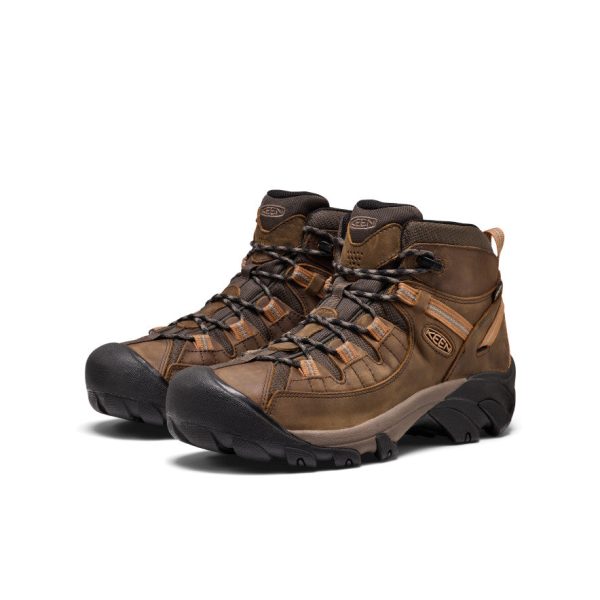 Men's Targhee II Mid Waterproof Hiking Boots  |  Black Olive/Chipmunk