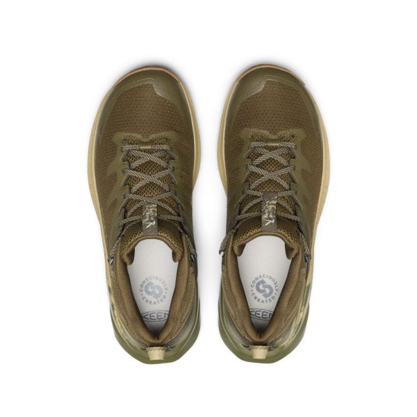 Men's Targhee Apex Wide Waterproof Hiking Boot  |  Dark Olive/Khaki