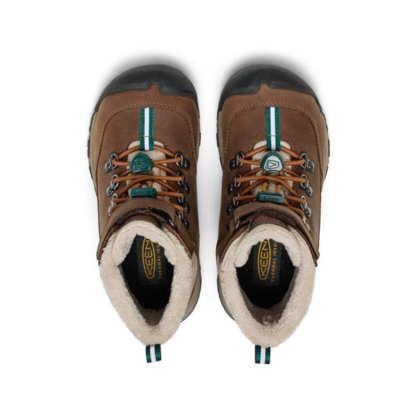 Little Kids' Kanibou Waterproof Winter Boot  |  Dark Earth/Roasted Pecan