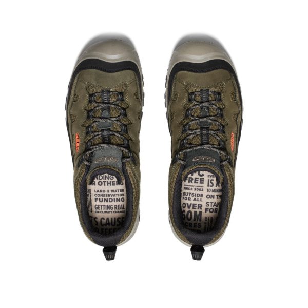Men's Targhee IV Vented Hiking Shoe  |  Dark Olive/Gold Flame