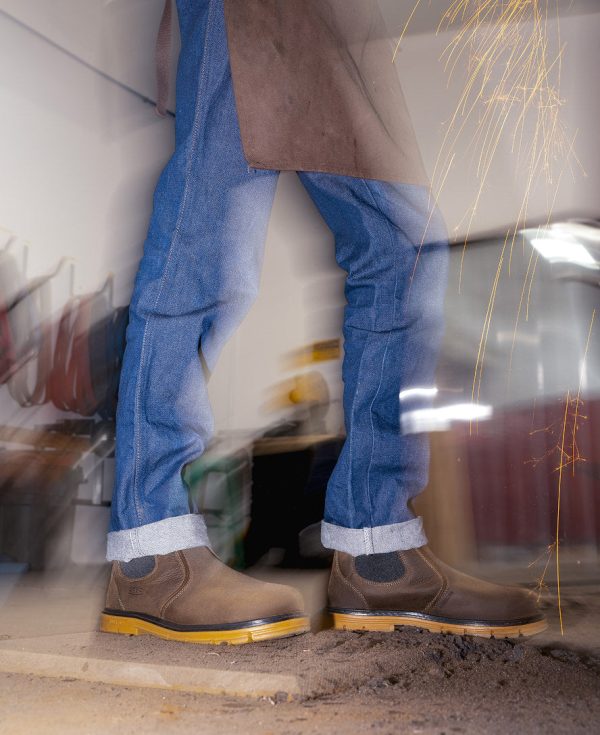 Men's San Jose Chelsea 90?? Heel Boot (Aluminum Toe)  |  Cascade Brown/Gum