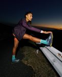 Women's Roam Waterproof Trail Running Shoe  |  Huckleberry/Ballad Blue