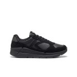 Women's KM2 Leather Jogger  |  Black/Black
